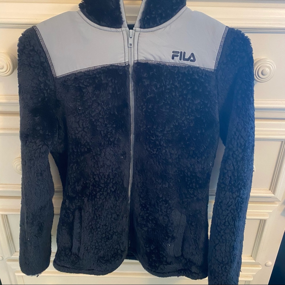 Black/Gray Fila Jacket